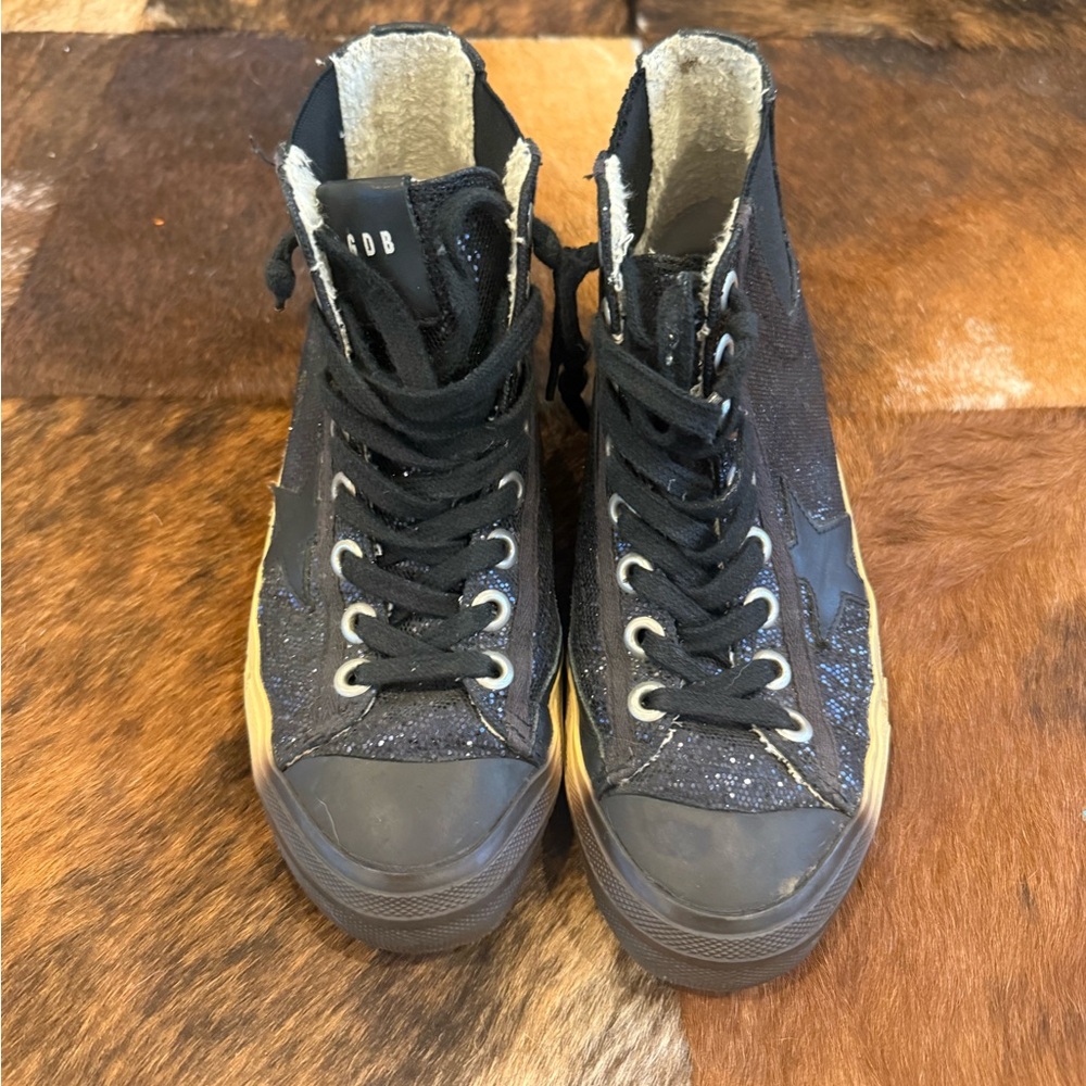 Golden Goose Black Glitter Sneakers - Picture 5 of 10
